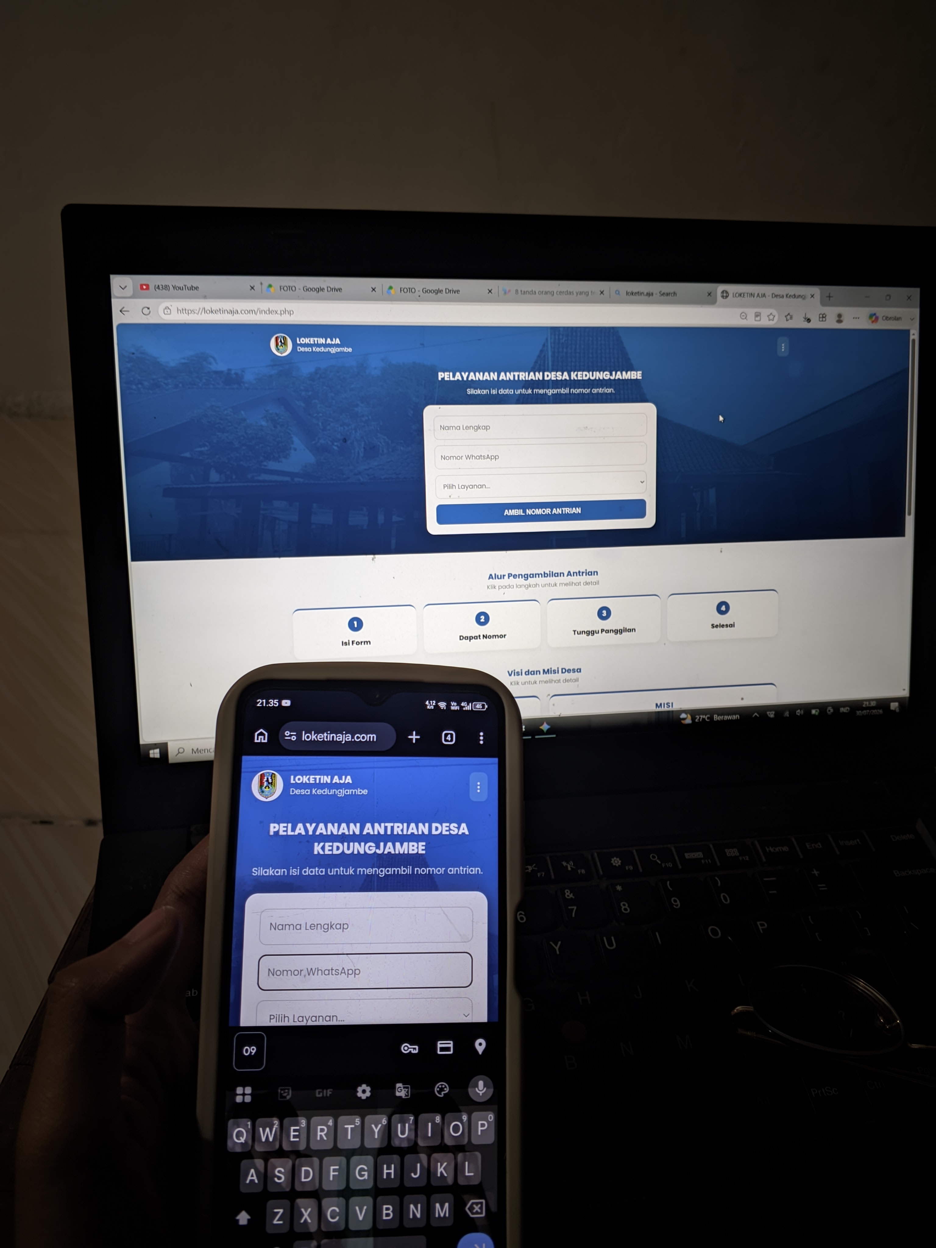 Sistem Antrian desa kedungjambe